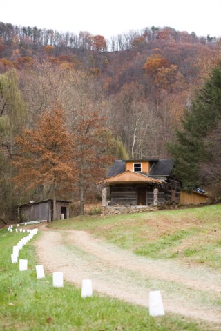 Cabin in the fall